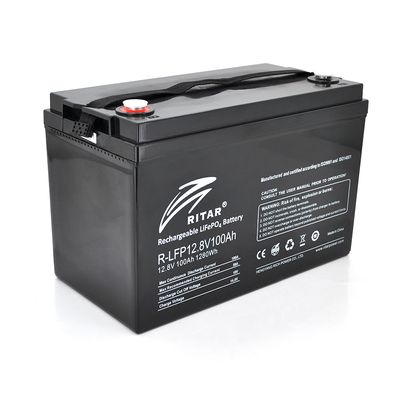 Акумуляторна батарея Ritar LiFePO4 12,8V 100Ah 1280Wh ( 328 x 172 x 215 (220) Q1 R-LFP 12.8V 100Ah фото