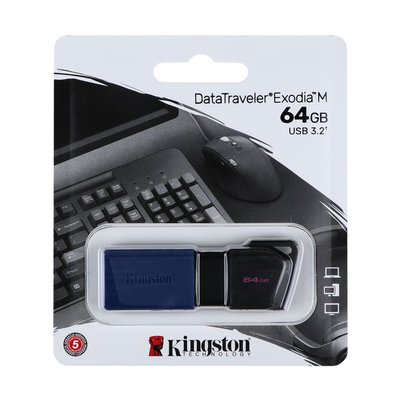 USB флеш-накопичувач 3.2 Kingston DataTraveler Exodia M 64GB ЦУ-00039803 фото