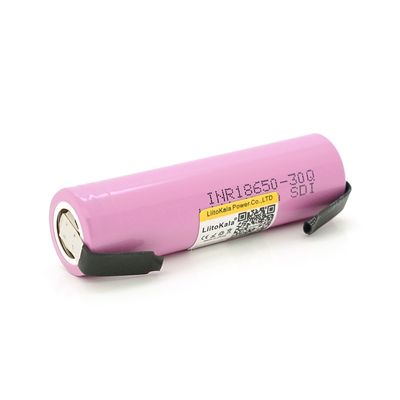Акумулятор 18650 Li-Ion LiitoKala Lii-30Q-N, 3000mAh (2900-3100mAh), 27A, 3.7V (2.5-4.25V), Pink, PVC Lii-30Q-N фото