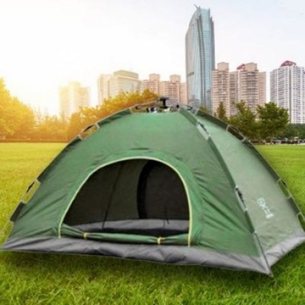 Палатка автоматическая 4-х местная Зеленая Размер 2х2 метра Art-FB422 фото