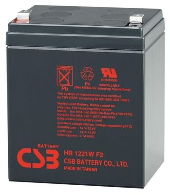 Аккумуляторная батарея CSB HR1221WF2, 12V 5Ah (90 х70х100 (105)) Q10/630 HR1221WF2 фото