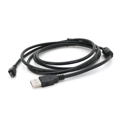 Кабель USB 2.0 (AM/Miсro 5 pin) 1,8м, черный, Пакет Q250 YT-AM/Mc-1.8Bl фото