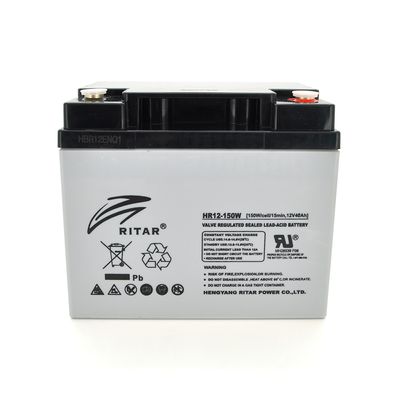 Аккумуляторная батарея AGM RITAR HR12150W, Gray Case, 12V 40.0Ah ( 198 х 166 х 169 (169 ) 12.40kg Q1/48 HR12150W фото