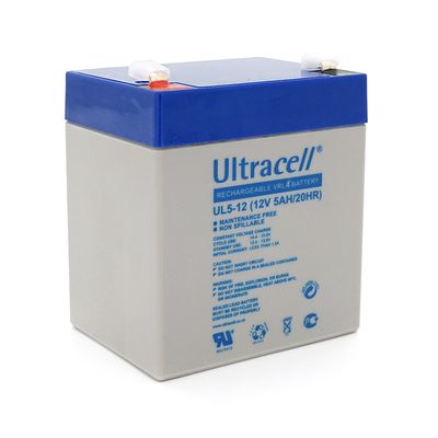 Акумуляторна батарея Ultracell UL5-12 AGM 12V 5 Ah (90 x 70 x 101) White Q10/420 UL5-12 фото