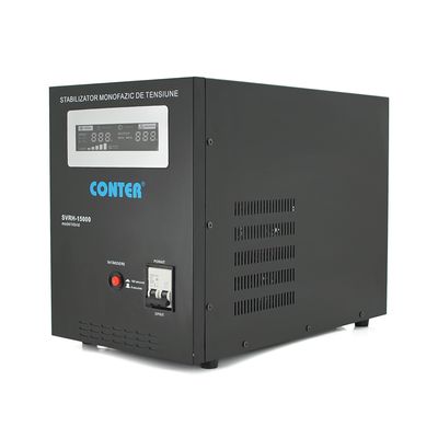 Стабилизатор напряжения релейный Conter SVRH-15000VA/10500W однофазный, напольного монтажа, LED дисплей, DC150-270V, AC230±8%, 2*Shuko, Q4 CR-SVRH-15000 фото