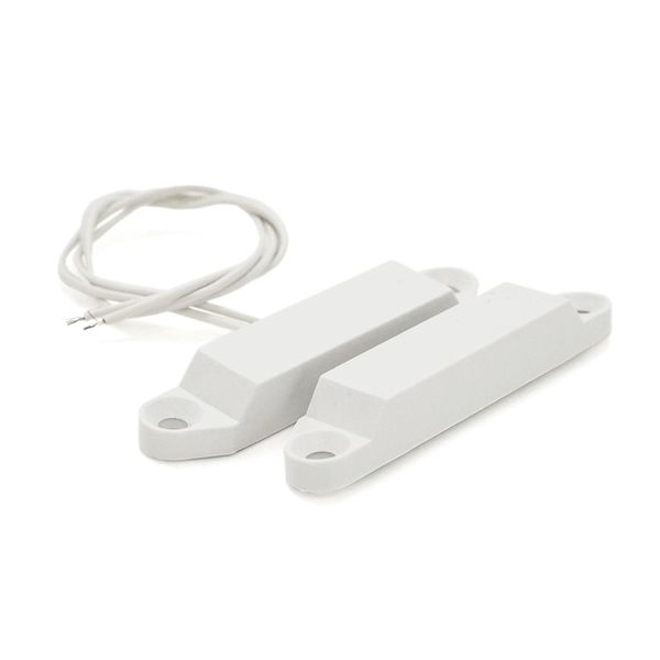 Магнітоконтактний Датчик накладний ЕСМК-4 пластик, 58х12x11мм білий ціна за 1шт YT21328 фото