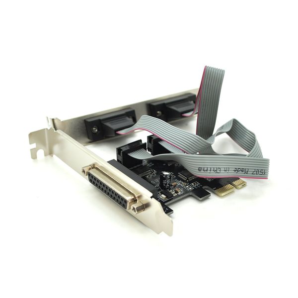 Контроллер PCI-E=>2xRS232(9Pin)+LPT(25Pin), TX382A, BOX 00349 фото