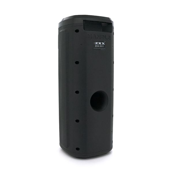 Потужна акустична система з підсвічуванням ZXX-5511, 500W, Bluetooth мікрофон, вбудований акум 3000mAh, живлення 220в, Black, Box ZXX-5511 фото