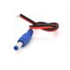 Роз'єм живлення DC-M (D 5,5x2,1мм) => кабель довжиною 25см black-red, Blue Plug OEM Q100 YT-DC-M-30 фото