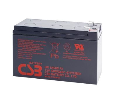 Аккумуляторная батарея CSB HR1234WF2, 12V 9Ah (151х65х101мм) Q10/420 HR1234WF2 фото