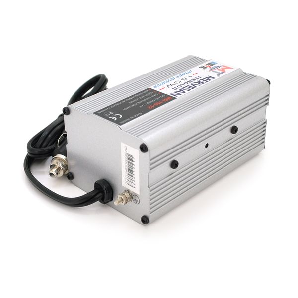Інвертор напруги MSI-15012 ((150W)), 12/220V, approximated, 1Shuko, USB, клеми + затискачі, Box, Q24 MSI-150-12 фото
