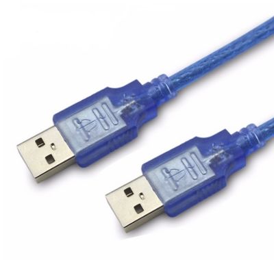 Кабель USB 2.0 RITAR AM/AM, 5.0m, прозрачный синий YT-AM/AM-5.0TBL фото