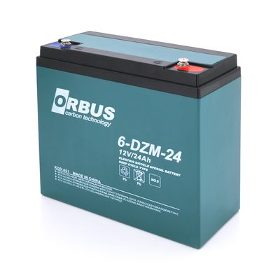 Акумуляторна батарея ORBUS 6-DZM-24 AGM 12V 24 Ah (180 x76x167) 6.5 kg Q5/360 6-DZM-24 фото