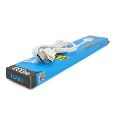 Кабель iKAKU XUANFENG charging data cable for iphone, White, довжина 1м, 2,1А, BOX XUANFENG фото