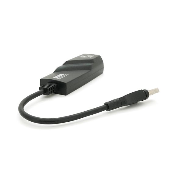 Контролер USB 3.0 to Ethernet - Мережевий адаптер 10/100 / 1000Mbps з проводом, Black, Blister Q100 14904 фото