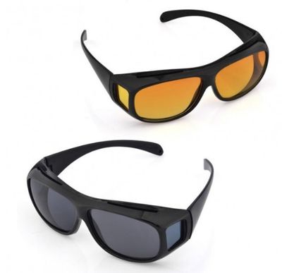 Антибликовые очки для водителей HD Vision Wrap Arounds (2 пары) VWA-DL129 фото