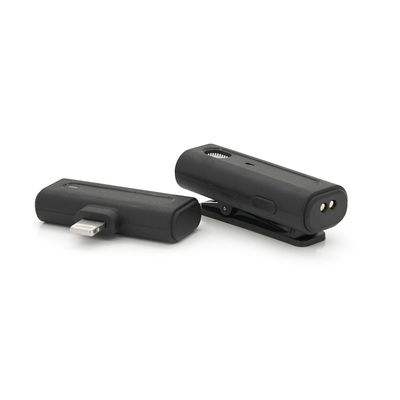 Петличний бездротовий мікрофон M9+ в кейсі, роз'єм Lighting, вбудований акумулятор 80 mAh, Black, Box NX-PBM/M9+ фото