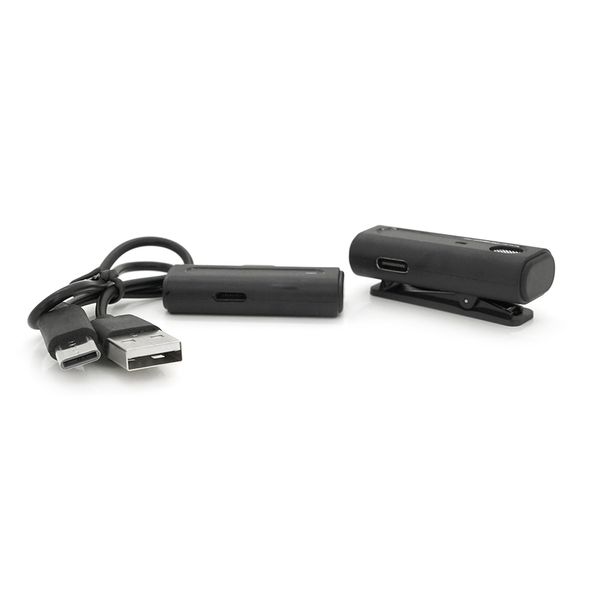 Петличний бездротовий мікрофон M9+ в кейсі, роз'єм Lighting, вбудований акумулятор 80 mAh, Black, Box NX-PBM/M9+ фото