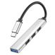 Хаб USB Hoco HB26 4 in 1 adapter(Type-C to USB3.0+USB2.0*3) ЦУ-00037841 фото 1