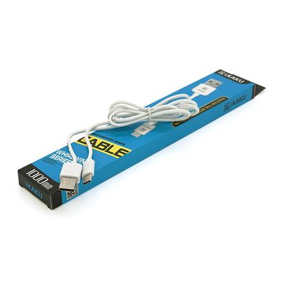 Кабель iKAKU XUANFENG charging data cable for Type-C, White, длина 1м, 2,1А, BOX XUANFENG-TC фото