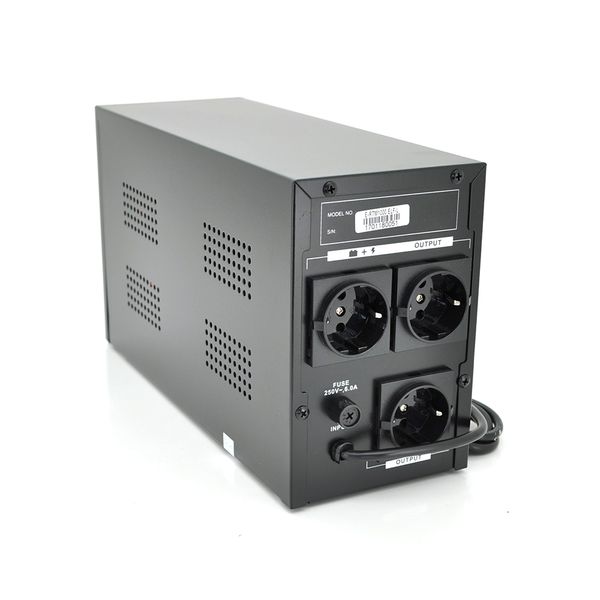 ДБЖ Ritar E-RTM1000 (600W) ELF-L, LED, AVR, 3st, 3xSCHUKO socket, 2x12V7Ah, metal Case Q2 (405*195*285) 10 кг (340*120*190) E-RTM1000L фото