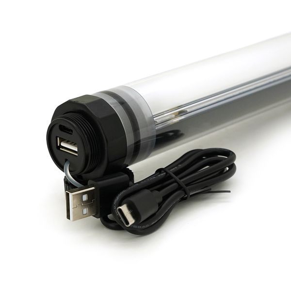 Лампа для кемпинга Uyled UY-Q7S, 4 режима, корпус- пластик, водостойкий, ip68, встроенный аккумулятор 10400mAh, USB кабель, 5500K, BOX UY-Q7S фото