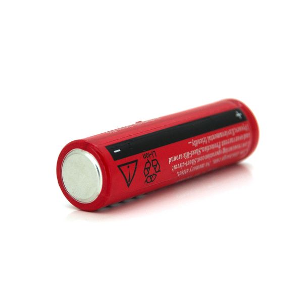 Аккумулятор Li-ion UltraFire18650 4800mAh 3.7V, Red, 2 шт. в упаковці, ціна за 1 шт BRC18650 фото