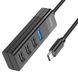 Хаб USB Hoco HB25 Easy mix 4-in-1 converter(Type-C to USB3.0+USB2.0*3) ЦУ-00037843 фото 1