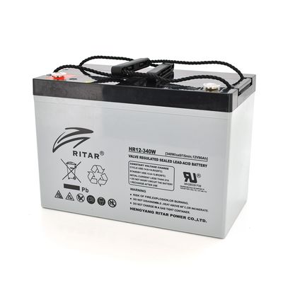 Аккумуляторная батарея AGM RITAR HR12340W, Gray Case, 12V 90.0Ah ( 307 х 169 х 210 (215 ) 29.00kg Q1/48 HR12340W фото