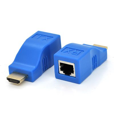 Одноканальний пасивний подовжувач HDMI сигналу по UTP кабелю по одній витій парі. Дальність передачі: до 30метров, 720P-cat5e, 1080Р- cat6e YT-SCPE HDMI-30m720P фото