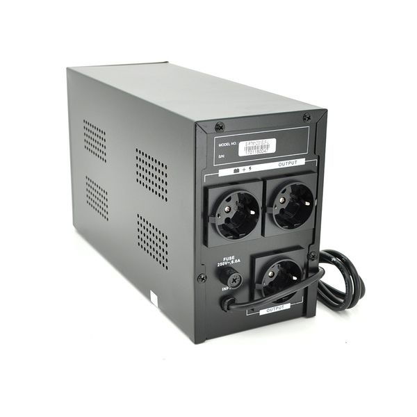ДБЖ Ritar E-RTM1200 (720W) ELF-L, LED, AVR, 3st, 3xSCHUKO socket, 2x12V7Ah, metal Case Q2 (405*195*285) 10.2 кг (340*120*190) E-RTM1200L фото