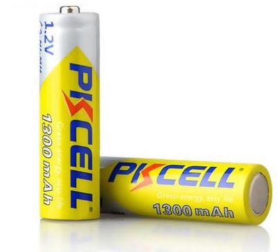 Аккумулятор PKCELL 1.2V AA 1300mAh NiMH Rechargeable Battery, 2 штуки в блистере цена за блистер, Q PC/AA1300-2BR фото