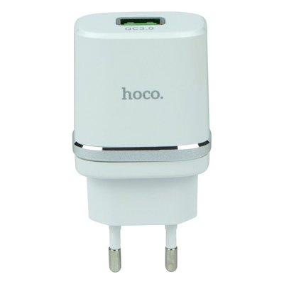 Мережевий Зарядний Пристрій Hoco C12Q QC 3.0 ЦУ-00032369 фото
