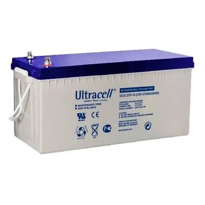 Аккумуляторная батарея Ultracell UCG275-12 GEL 12 V 275 Ah (522 x 268 x 226) White Q1/24 UCG275-12 фото