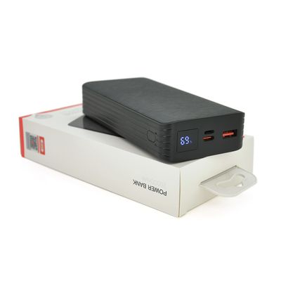 PowerBank XO-PR144 20000mAh, Input:5V/2А(Lightning),5V/3 А,9V/2А(Type-C),Output:5V/3А,9V/2А, 12V/1,5А(USB),Q68,PD20W, plastic, Black XO-PR144B фото