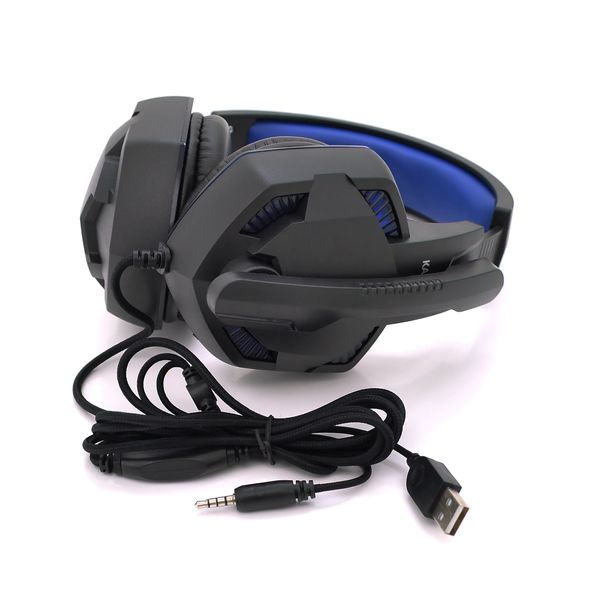 Ігрові навушники з мікрофоном iKAKU KSC-713 ZHANHUN, Black-Blue, Box KSC-713-B фото