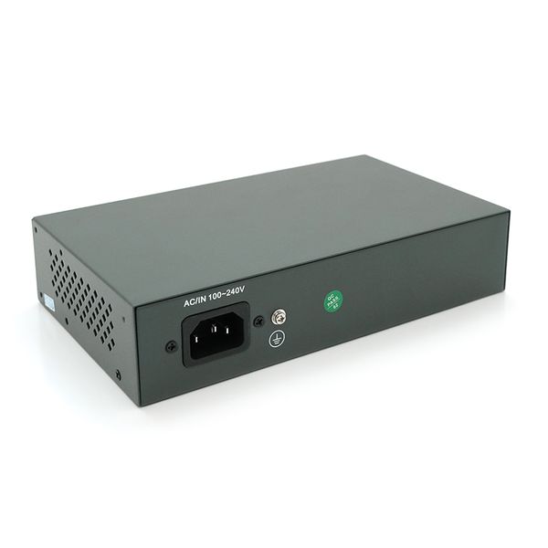 Коммутатор POE SICSO 48V с 8 портами POE 100Мбит + 2 порт Ethernet(UP-Link) 100Мбит, c усил. сигн. до 250м, корпус -металл,Silver, БП встроенный, Q30 P4810J-4578 фото