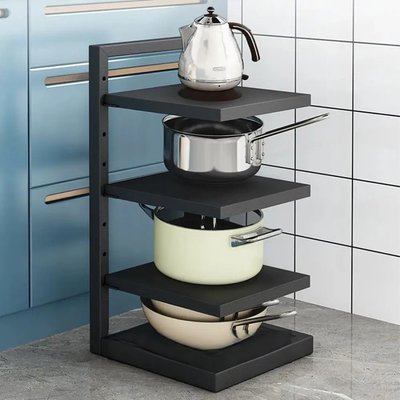 Кухонная полка для хранения кастрюль, 3 уровня Kitchen shelf for storing pots / Полка на кухню для посуды Art-KSF33 фото