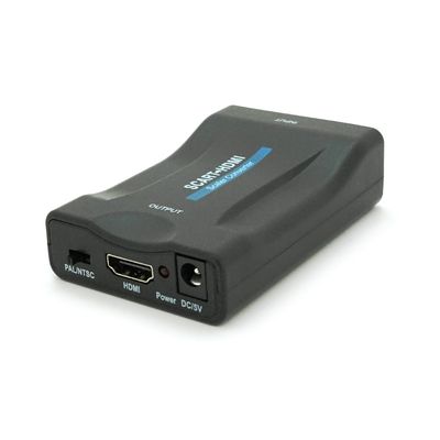 Конвертер SCART (мама) на HDMI(мама), 5V/2A, Black, Box, Q250 YT-C-SCART(M)/HDMI(F) фото