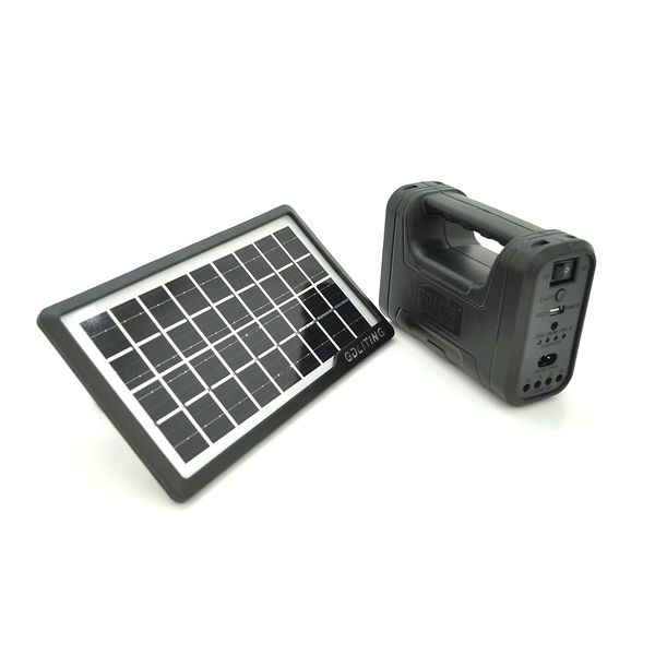 Переносний ліхтар 8017A+Solar, Power bank 10000mAh, 1 режим, MP3 плеєр, USB вихід, 3 лампочки, Box 8017A+Solar фото