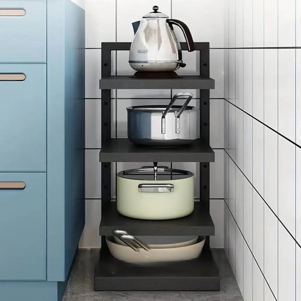Кухонная полка для хранения кастрюль, 3 уровня Kitchen shelf for storing pots / Полка на кухню для посуды Art-KSF33 фото
