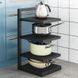 Кухонная полка для хранения кастрюль, 3 уровня Kitchen shelf for storing pots / Полка на кухню для посуды Art-KSF33 фото 1