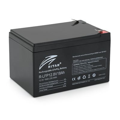 Акумуляторна батарея Ritar LiFePO4 12,8V 18Ah 230.4WH ( 150 x 98 x 95 (100) ) Q6 R-LFP 12.8V 18Ah фото