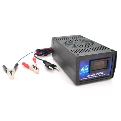 Трансформаторное зарядное устройство ТР-6 для аккумулятора 12V, емкость АКБ 32-90А/ч, ток заряда 6A + вольтметр ТР-6 фото