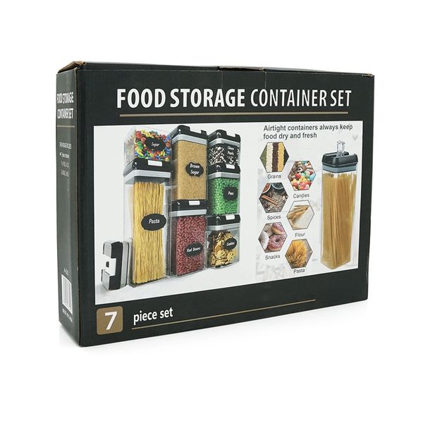 Набір контейнерів для їжі, 7 ємностей для круп та спецій NKFF/7 фото