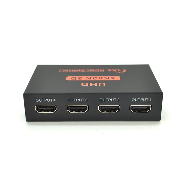 Активный HDMI сплитер 1=>4 порта, 3D, 1080Р, 4K, 1,4 версия, DC5V/2A Q50, Box YT-S-HDMI1=>4-4K фото
