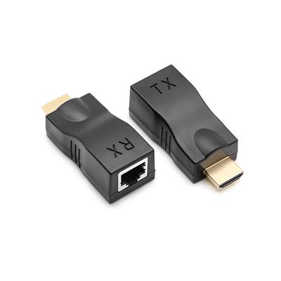 Одноканальний пасивний подовжувач HDMI сигналу по UTP кабелю по одній витій парі. Дальність передачі: до 30метров, 720P-cat5e, 1080Р- cat6e, Black YT-SCPE HDMI-30m720PB фото