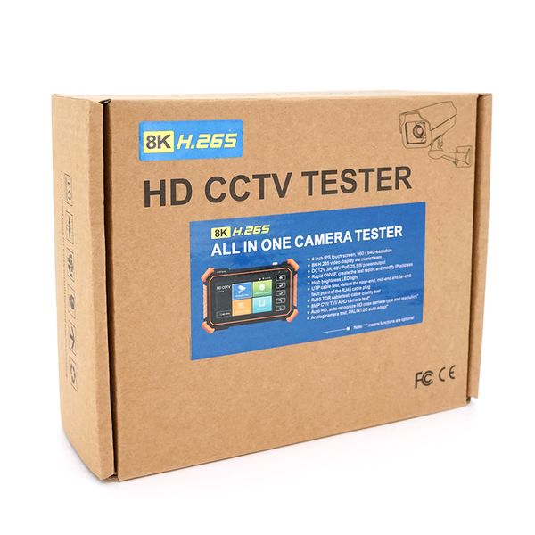 Тестер видеосигнала IPC-1910 PLUS с сенсорным дисплеем 4 дюйма, поддерживает IP, AHD, CVI, TVI, CVBS -камеры IPC-1910 PLUS фото