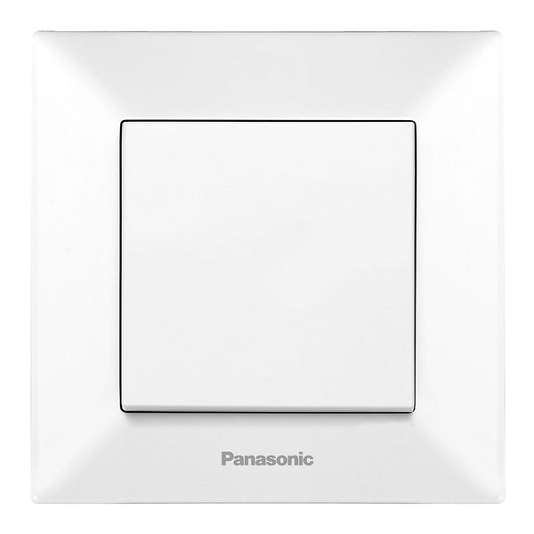 Вимикач Panasonic Arkedia Slim одноклавішний, білий WNTC00012WH-UA фото
