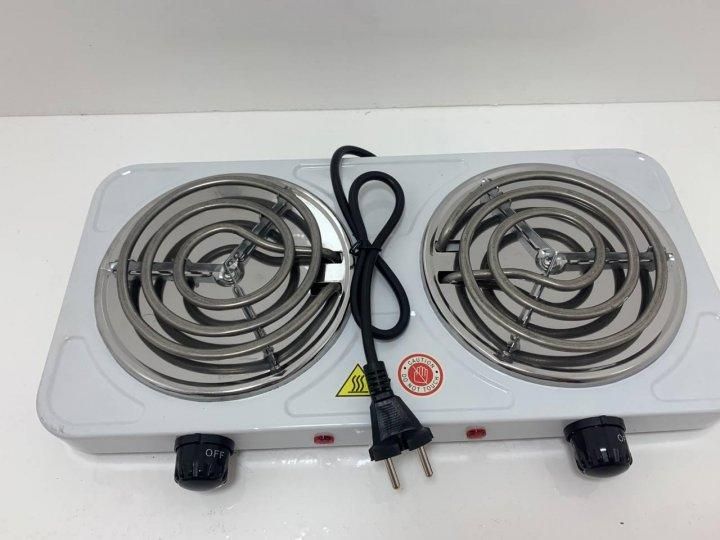 Плита двухконфорочная электрическая кухонная RAF-8020A настольная переносная электроплита дисковая Art-RAF8020A фото